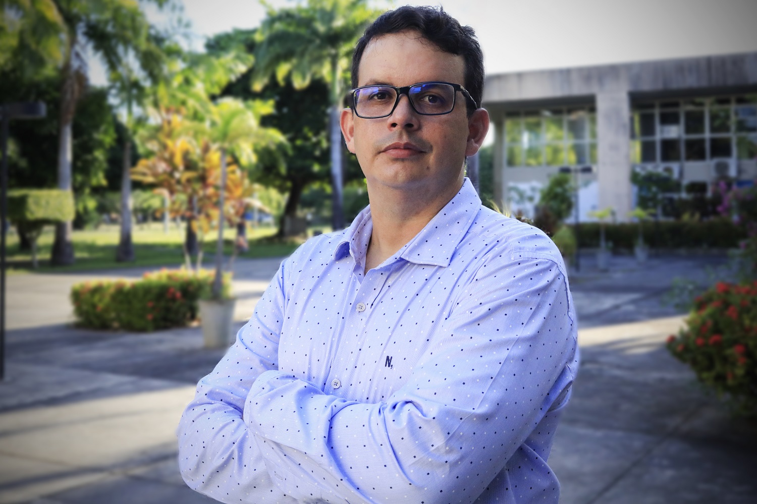 “Entendemos que essa nota mostra que estamos bem engajados, nesse momento, dos dois cursos”, afirma Oscar Raposo, diretor do Departamento de Estatística e Ciências Atuariais (Decat). (Foto: Wagner Prata / Ascom UFS)