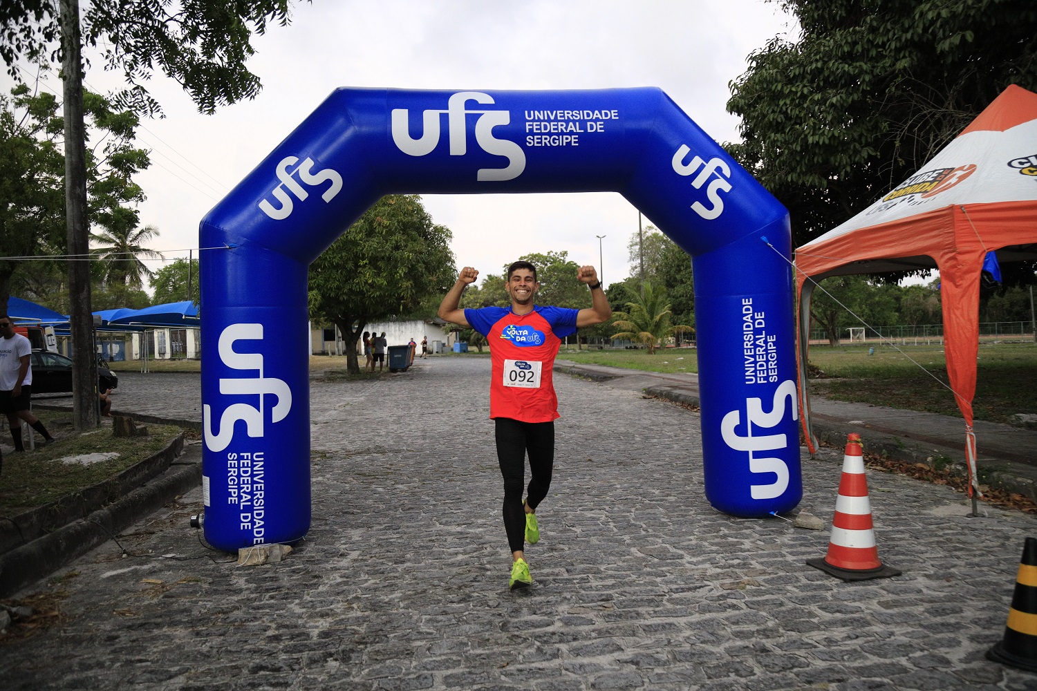 Ryan Ribeiro, aluno de Engenharia Agronômica, conquistou o 1º lugar na categoria masculina. (Foto: Adilson Andrade/Ascom UFS)