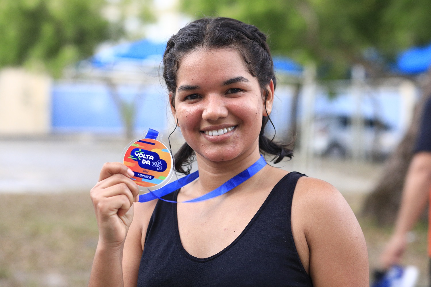 Isabel Alves, aluna de Ciências Econômicas, conquistou o 1º lugar na categoria feminina. (Foto: Adilson Andrade/Ascom UFS)