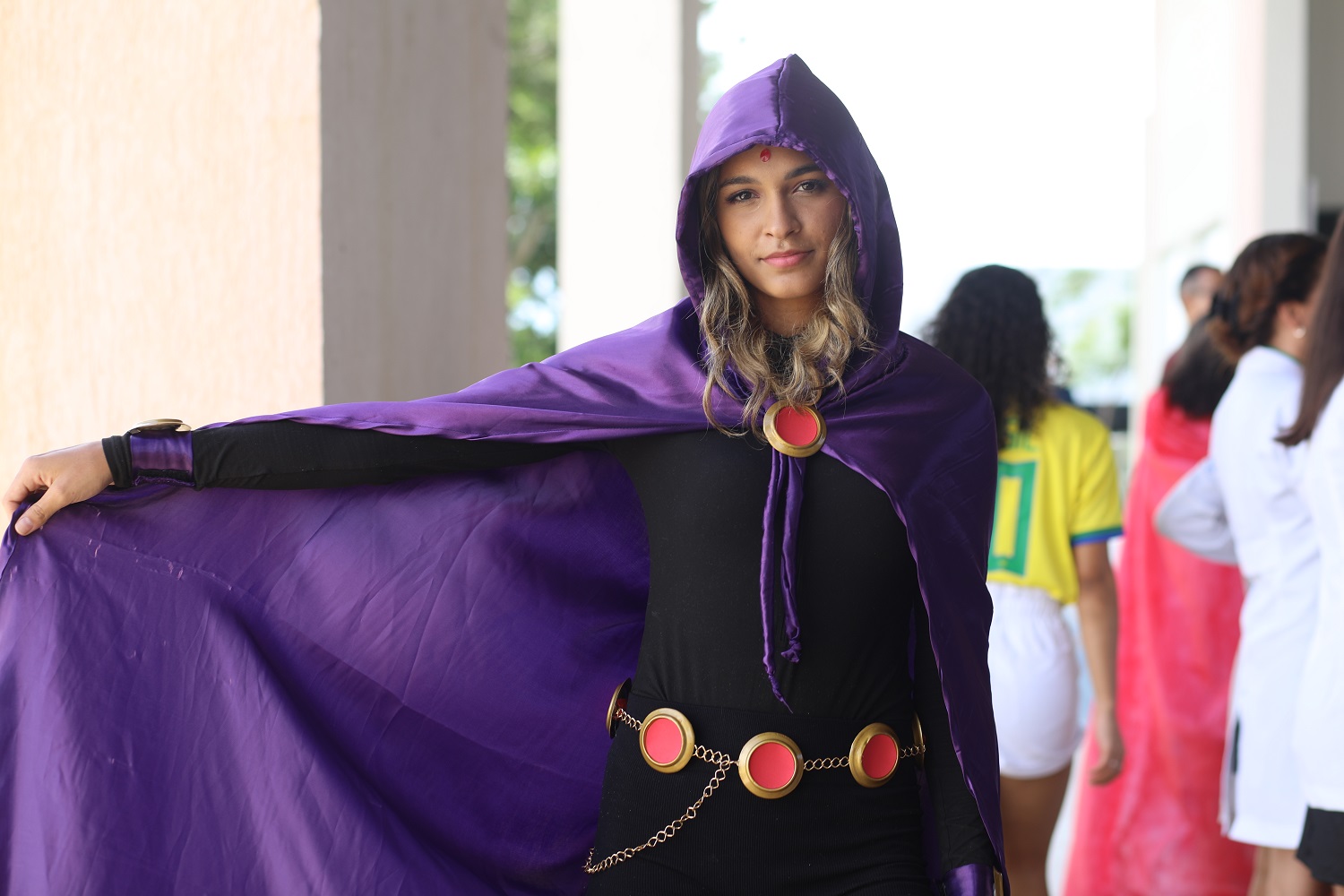 Luciana Rabelo participou do evento como mascote do curso de Fonoaudiologia.