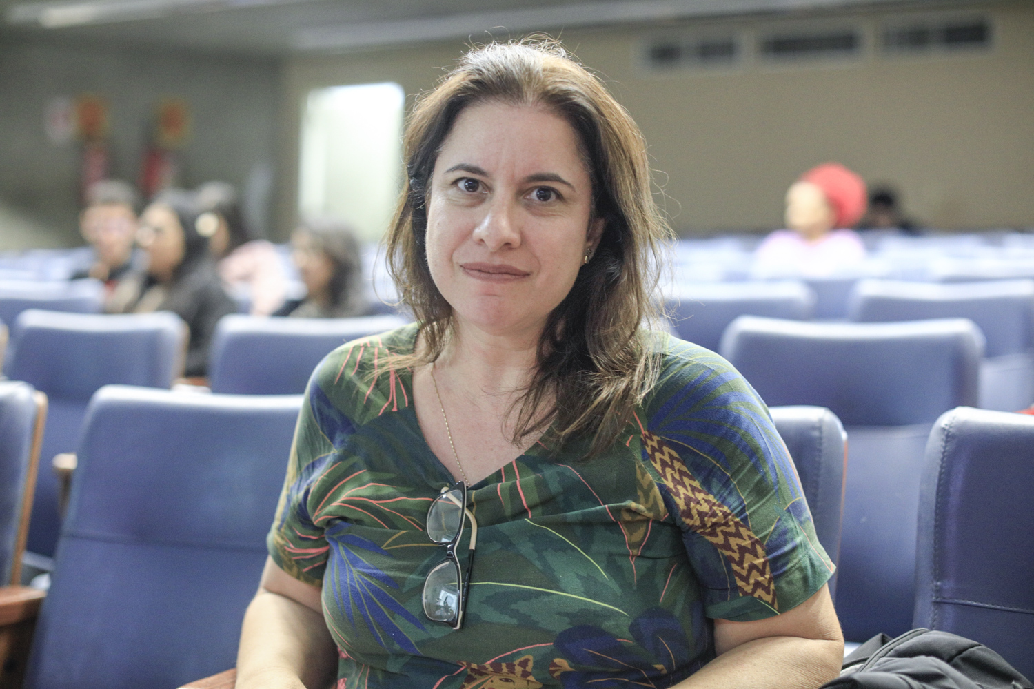 Mariana Siqueira Campos, aluna do quinto período da licenciatura em História, participa pela segunda vez de um evento da Cátedra (Foto: Adilson Andrade/AscomUFS)