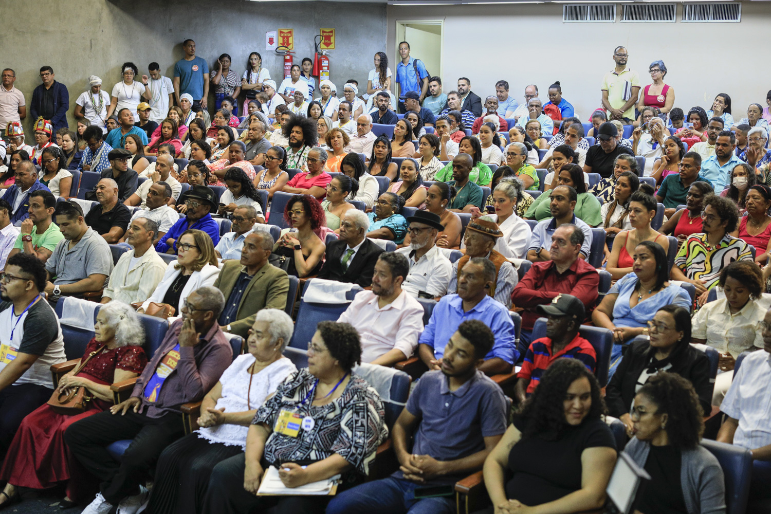 Auditório Libório Firmo esteve lotado durante a solenidade. (Foto: Adilson Andrade/Ascom UFS)