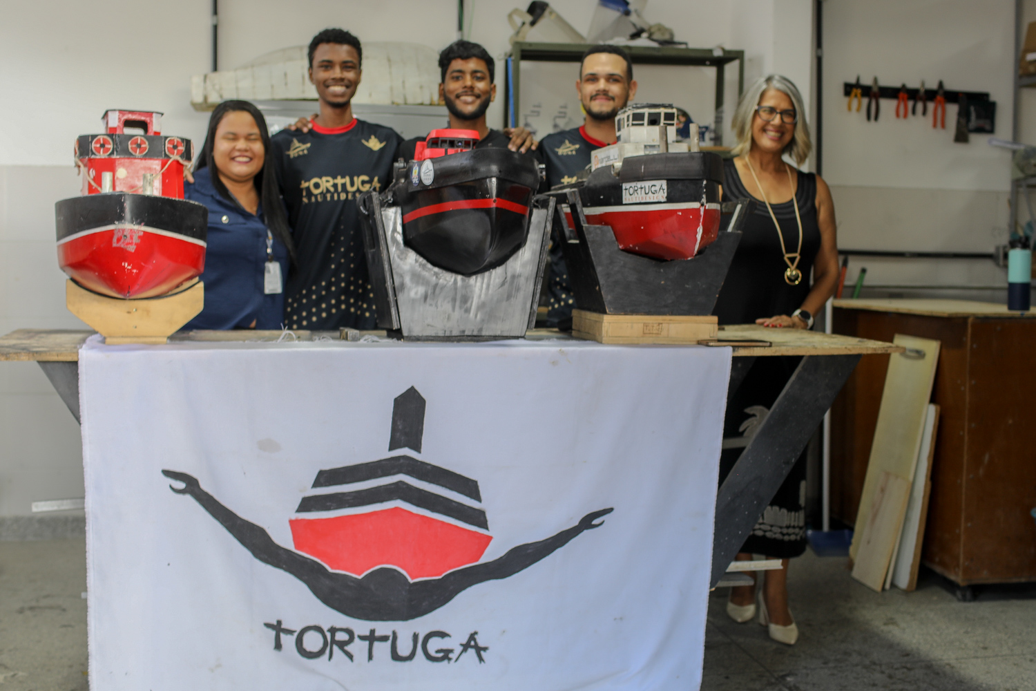 Equipe Tortuga Nautidesign foi criada em 2016. (foto: Elisa Lemos/Ascom UFS)