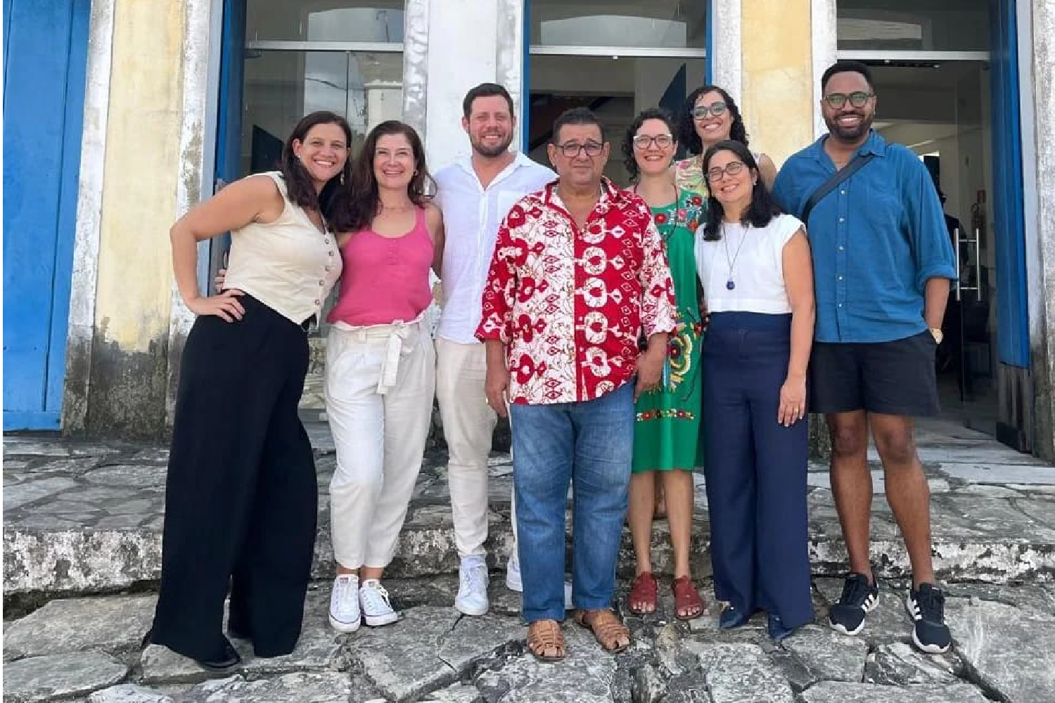 Parte do corpo docente do curso de Museologia da UFS no primeiro dia de avaliação do MEC (Foto: arquivo pessoal)