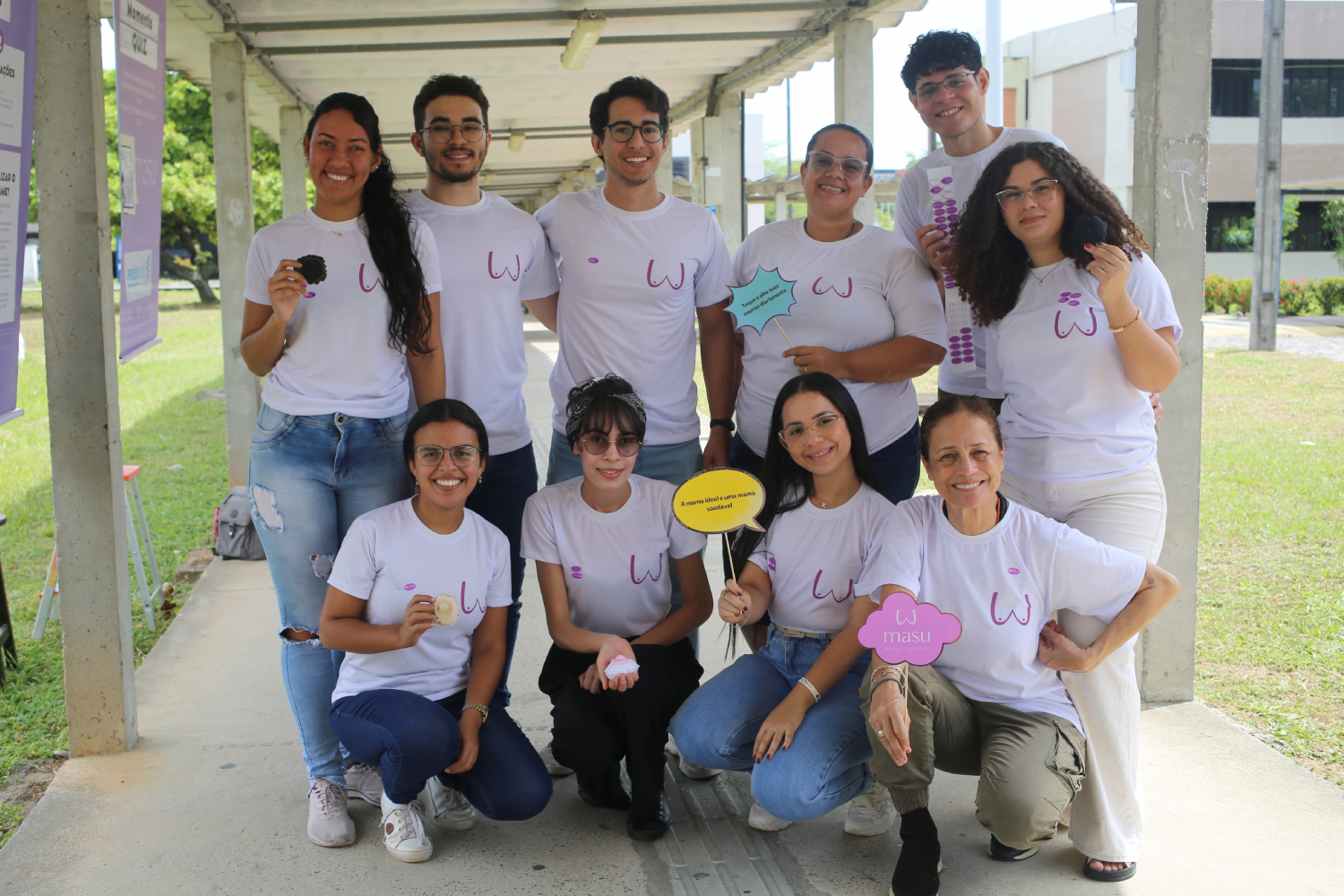 Equipe do Masu - Mamas Saudáveis. (foto: Schirlene Reis/Ascom UFS)