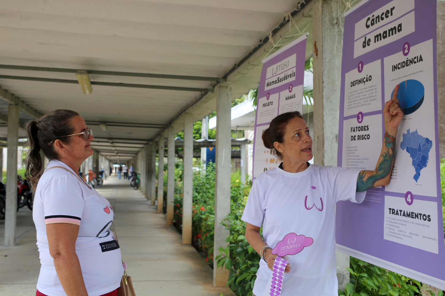 Eliene Santos foi uma das pessoas que passou pela ação. (foto: Schirlene Reis/Ascom UFS)