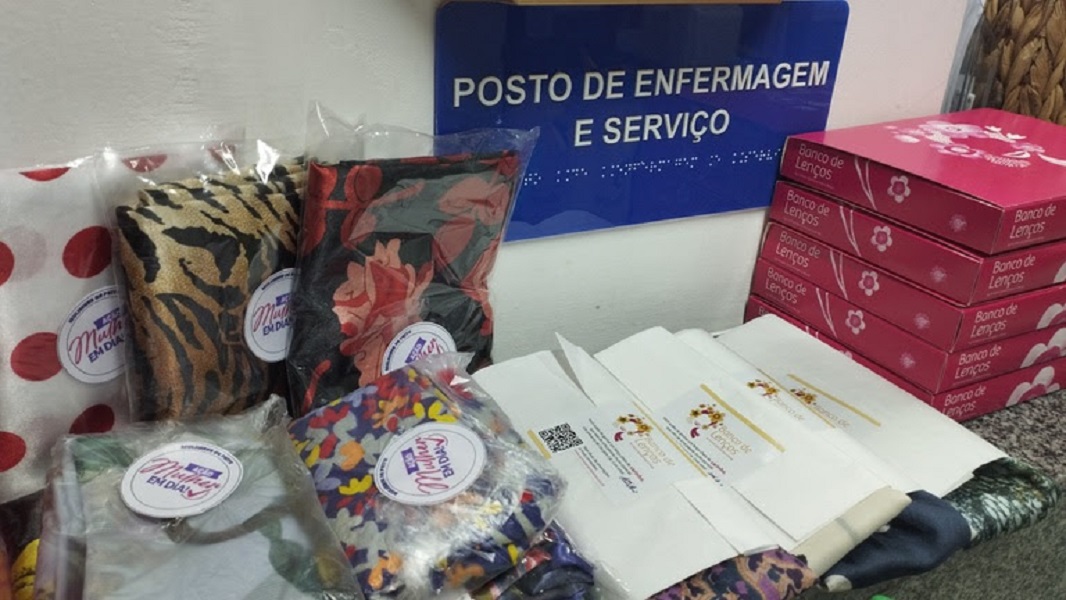 Material utilizado na campanha foi doado pela Abrale e por instituições sergipanas de apoio ao câncer. (foto: Ascom HU-UFS)