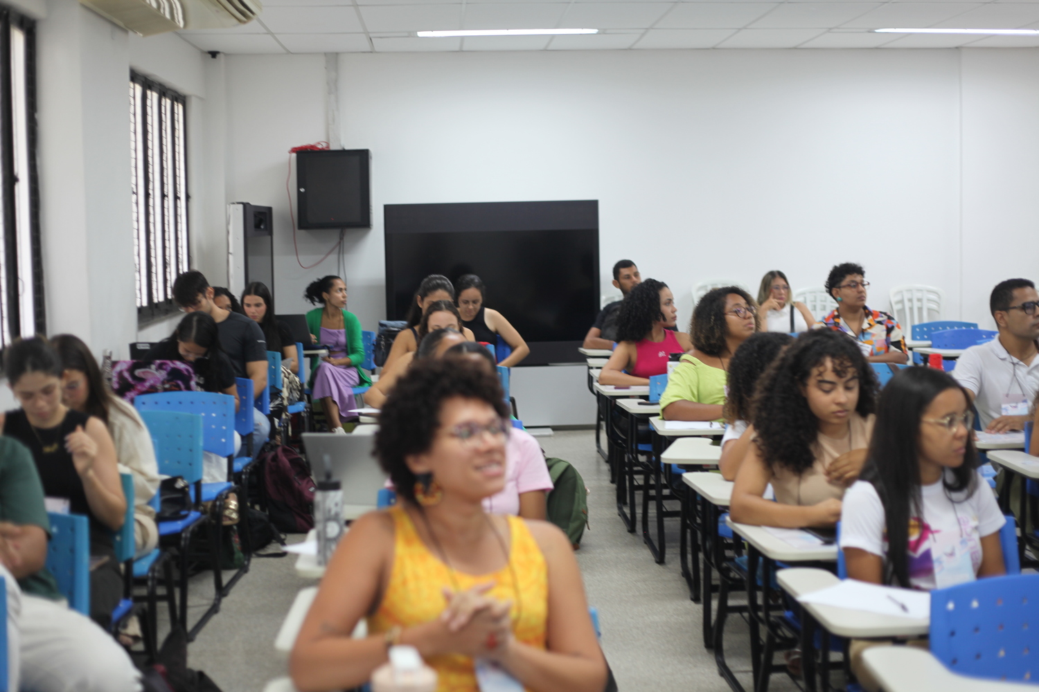 Público era formado por discentes e profissionais de Saúde. Foto: Ana Laura Farias/Campus Lagarto