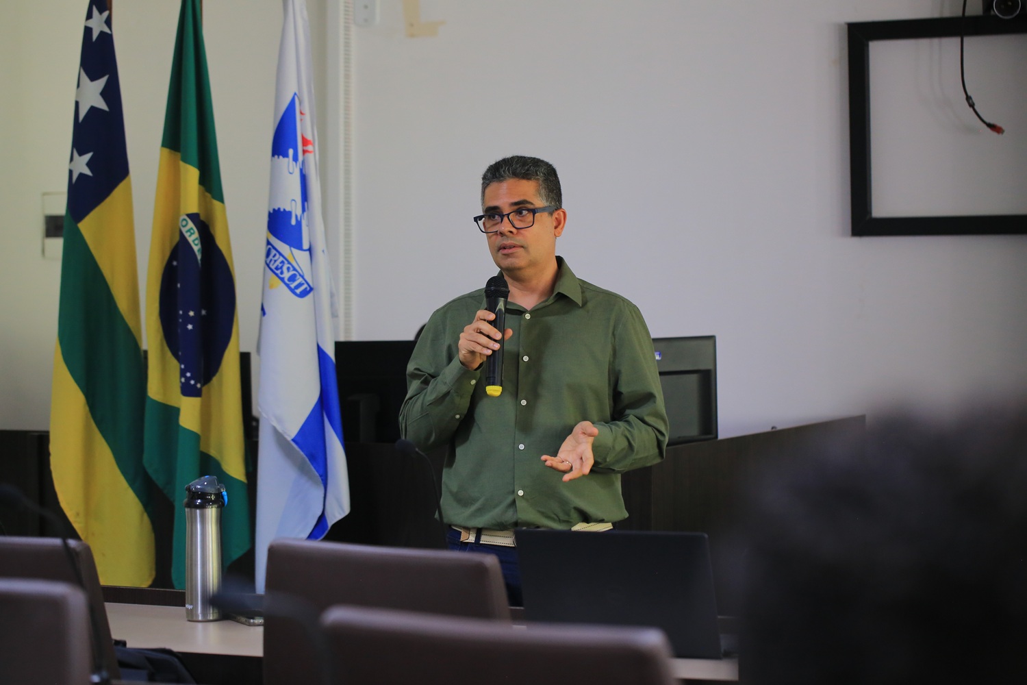 Alberto Costa Neto apresentou parte dos avanços da STIC (Foto: Janaína Cavalcante/Ascom UFS)