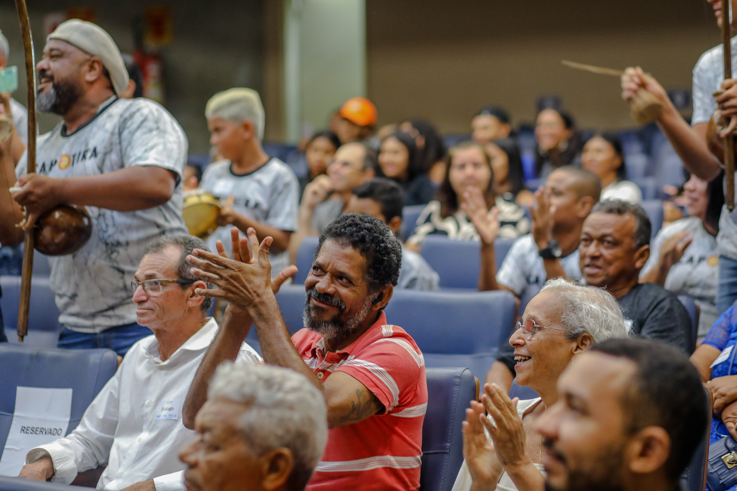 Comunidade acompanha cerimônia de outorga do Grau de Mérito em Artes e Cultura Popular e em Saberes e Fazeres (Foto: Elisa Lemos/Ascom UFS)