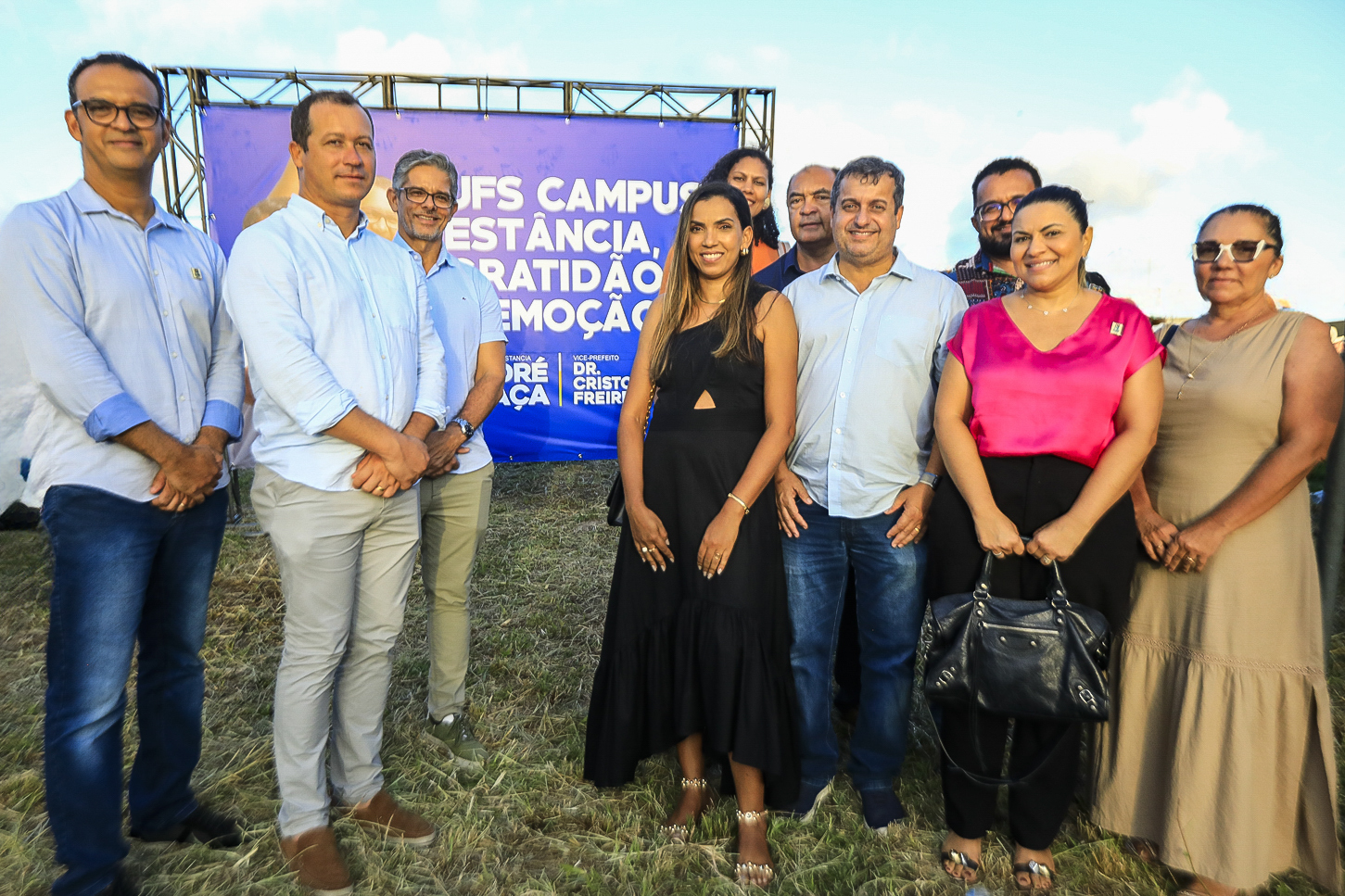 Servidores da UFS estiveram presentes no lançamento do novo campus