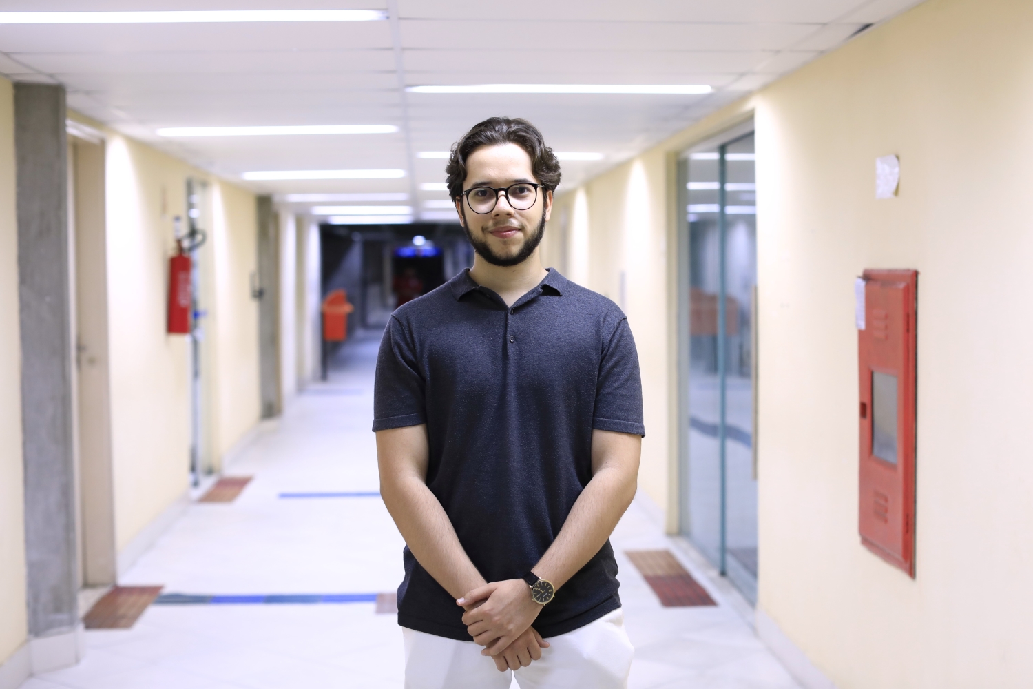 Discente do DCOMP/UFS e presidente da LaIA, Artur Lima (Foto: Carol Matos/Ascom UFS)